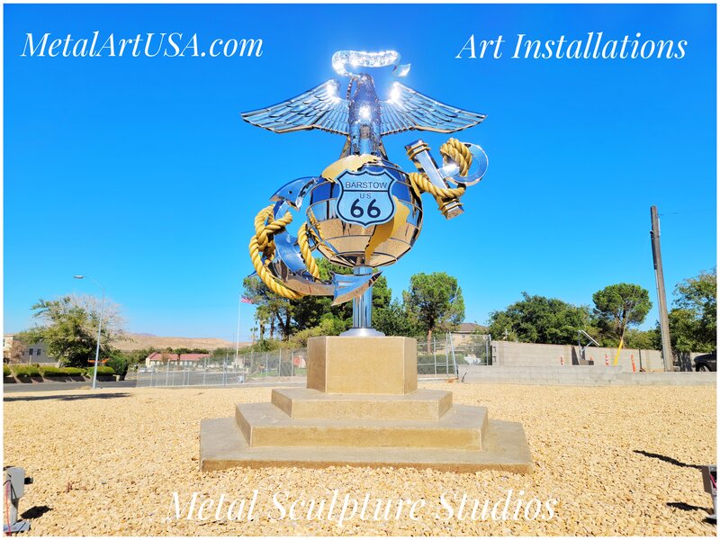[Marine Corps EGA Sculpture]