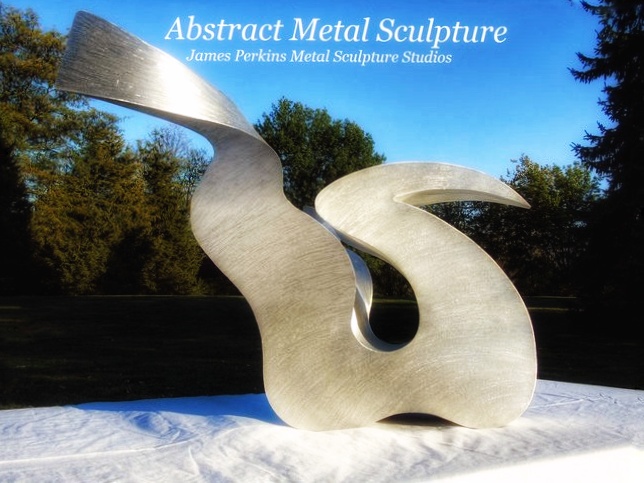 [Abstract Bird Metal Sculptures]